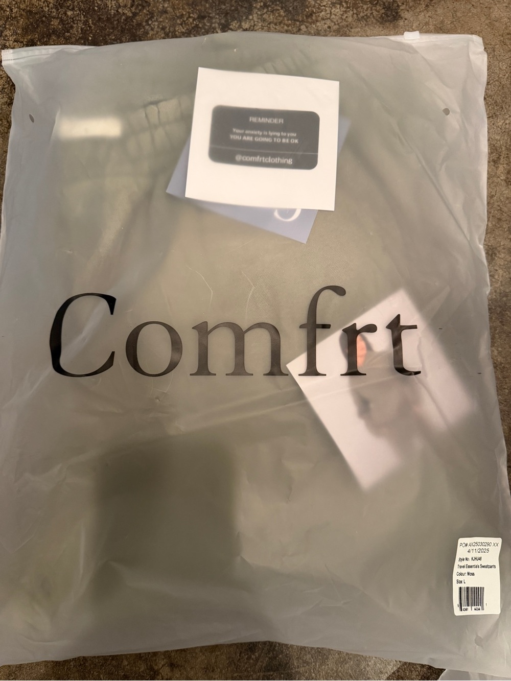 Comfrt sweatpants - Moss Green